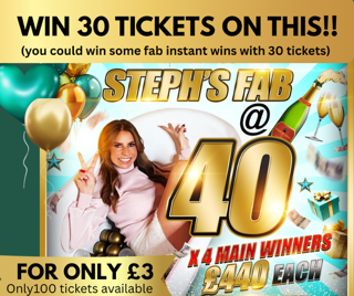 30 Tickets on the Steph's Fab @ 40 Comp