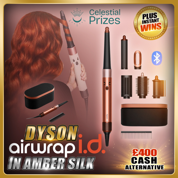Dyson Airwrap I.D in amber silk plus instant wins 🌸
