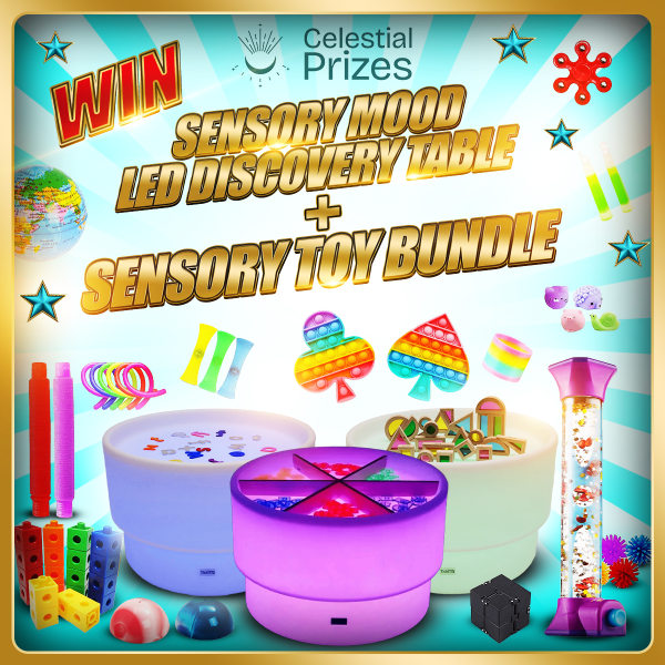 Sensory Mood LED Discovery Table & Sensory toy bundle