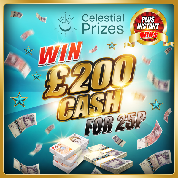 Win £200 Cash for 25p