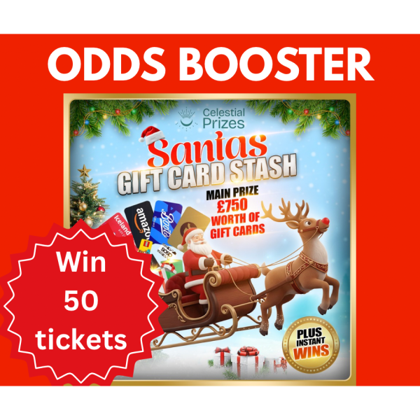 MINI COMP! Win 50 tickets on Santas gift card stash!