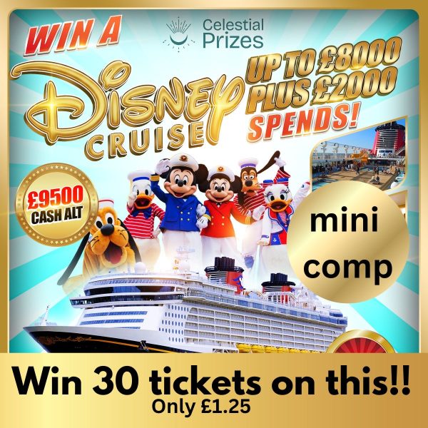 Mini Comp Win 30 Tickets on our Disney Cruise Comp
